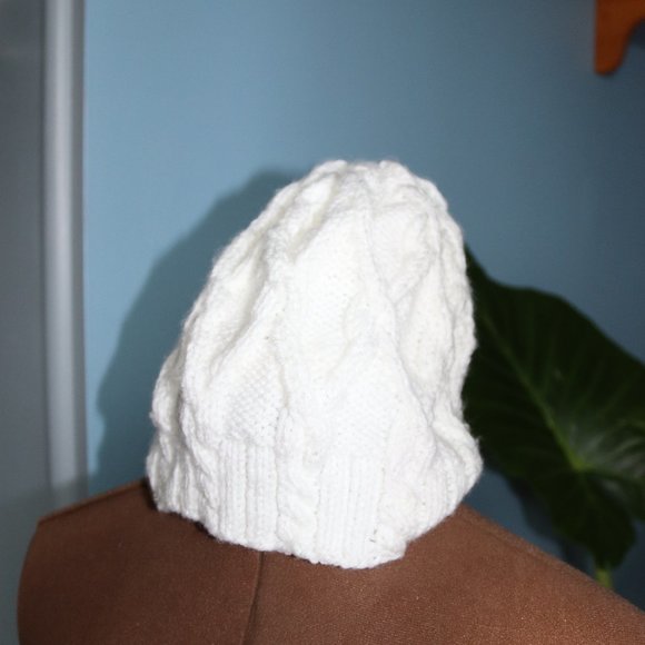 White Winter Hat - Picture 4 of 4